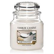 Yankee Candle Baby Powder Medium Jar Retail Box No warranty