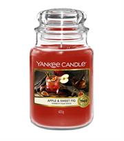 Yankee Candle Apple & Sweet Fig Large Jar Retail Box No