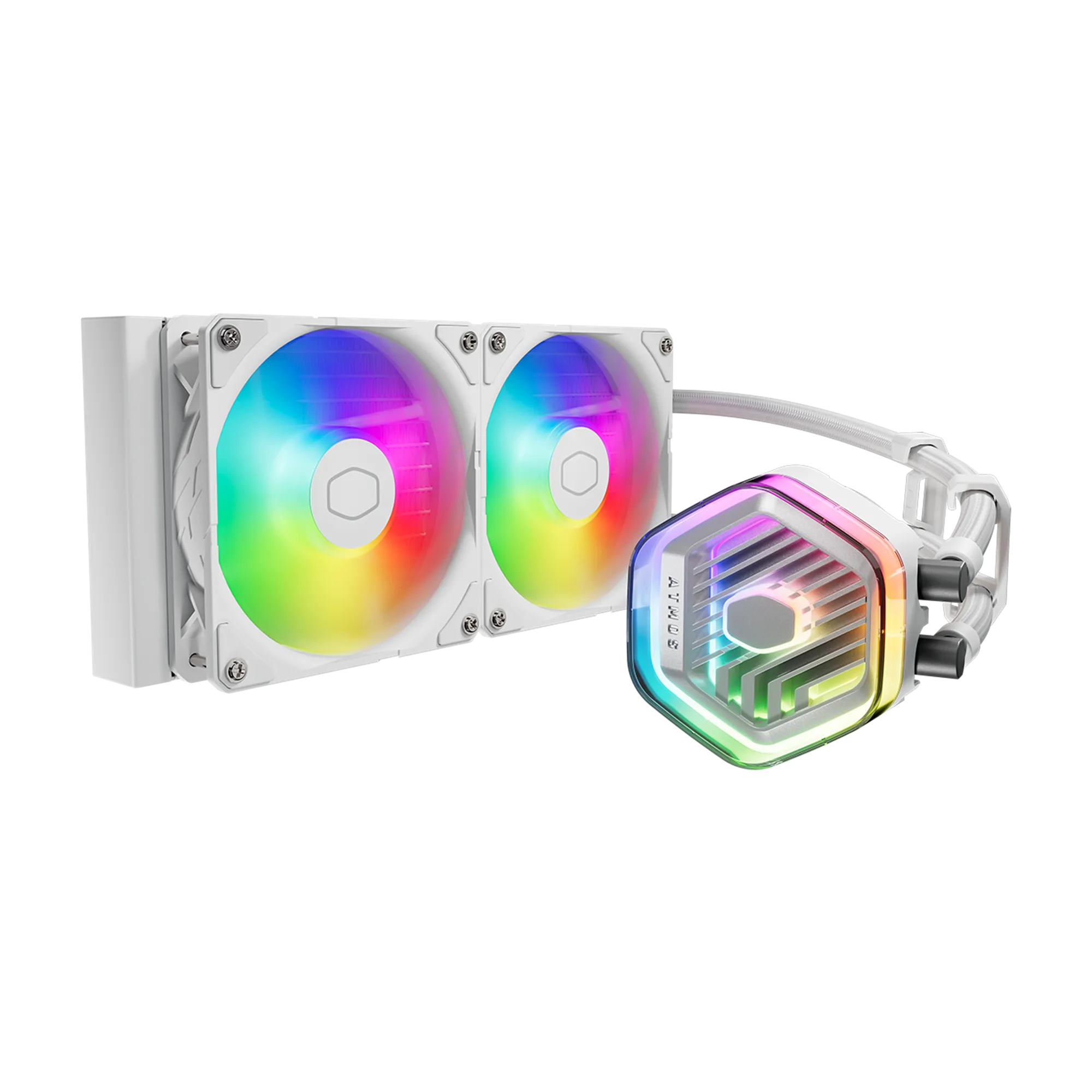 Cooler Master Masterliquid 240 Atmos White Aio Liquid Cooler White;intel® Lga 1851 /1700 /1200 /1151 /1150 /1155 / 1156 AM4; AM5