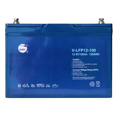 Lithium Iron Phospate battery 12V - 100Ah SENRY V-LFP12-100 12V 100Ah