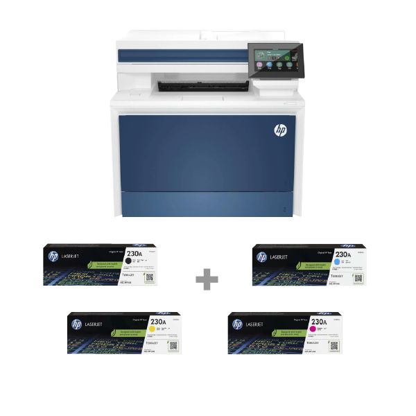 HP COLOUR LASERJET PRO MFP 4303FDW +HP 230A BLACK ORIGINAL LASERJET...