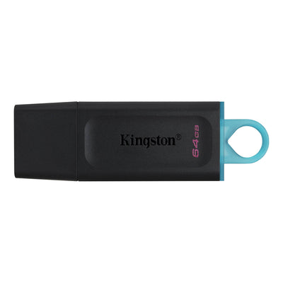 KINGSTON 64GB PORTABLE USB 3.2 GEN 1 DATATRAVELER EXODIA S (BLACK/B...