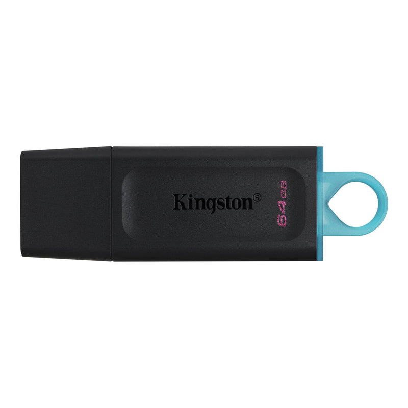 KINGSTON 64GB PORTABLE USB 3.2 GEN 1 DATATRAVELER EXODIA S (BLACK/B...