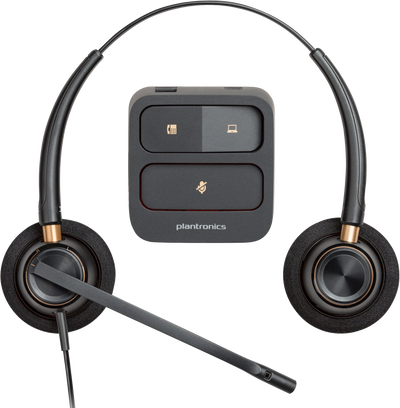 POLY ENCOREPRO 520 WITH QUICK DISCONNECT BINAURAL HEADSET (FOR EMEA)