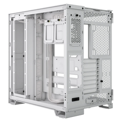 6500D Airflow White Tempered Glass Mid-Tower; 2x 3.5'' |  2x 2.5'' Drive Bays; Up to 360mm Radiator compatible
