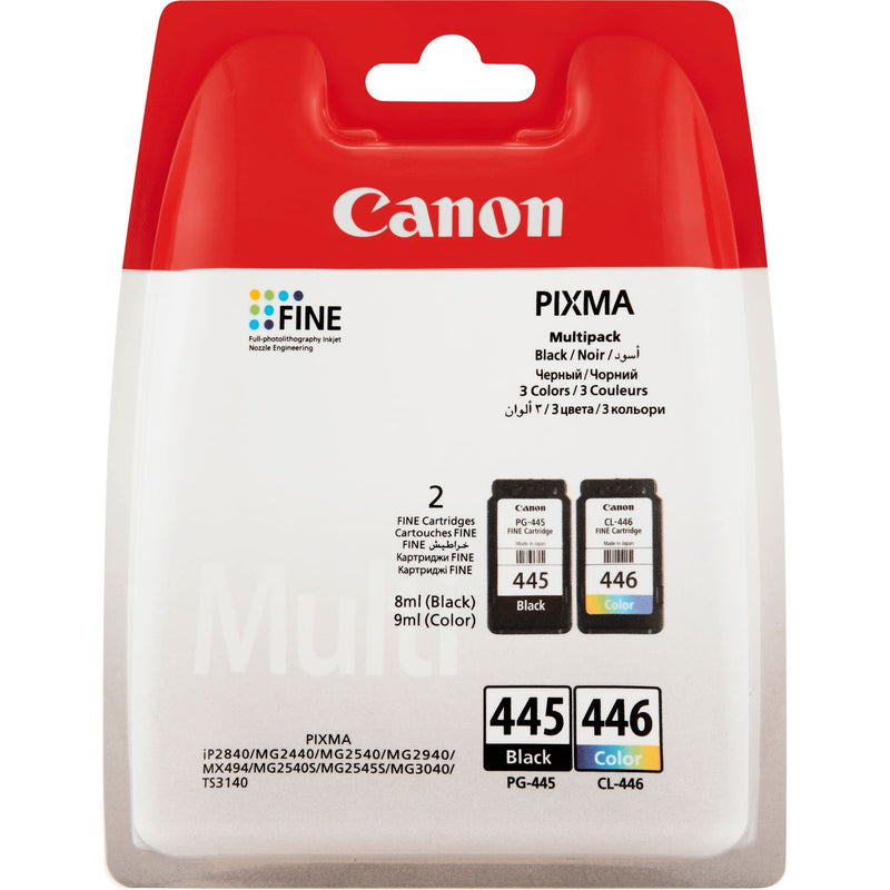 CANON INK CARTRIDGE PG-445/446 MULTIPACK IP2840, MG2440, MG2540, MG...