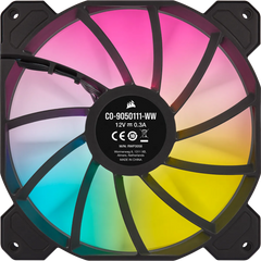 Corsair SP140 RGB ELITE; 140mm RGB LED Fan with AirGuide; Single Pack  - Requires Corsair hub.