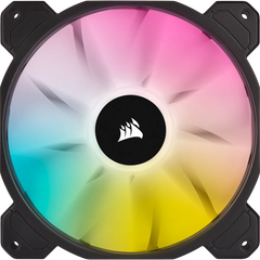 Corsair SP140 RGB ELITE; 140mm RGB LED Fan with AirGuide; Single Pack  - Requires Corsair hub.