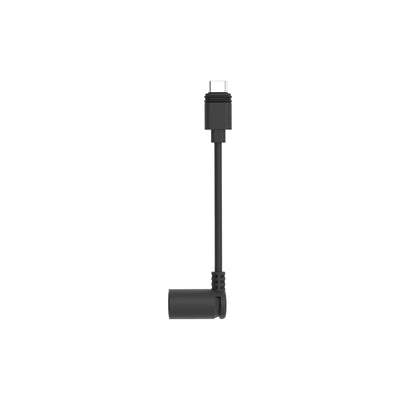 RING - SOLAR PANEL BARREL PLUG TO USB-C ADAPTER-BLACK