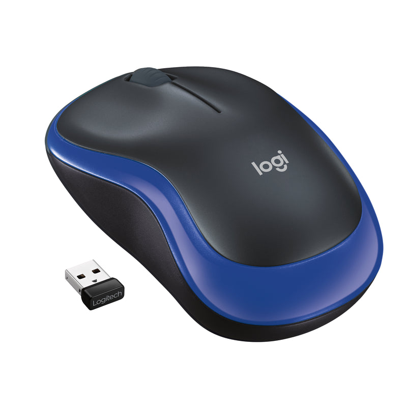 LOGITECH M185 WIRELESS MOUSE - BLUE