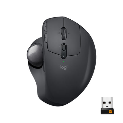 LOGITECH MX ERGO ADVANCED WIRELESS TRACKBALL MOUSE WITH LOGI BOLT A...