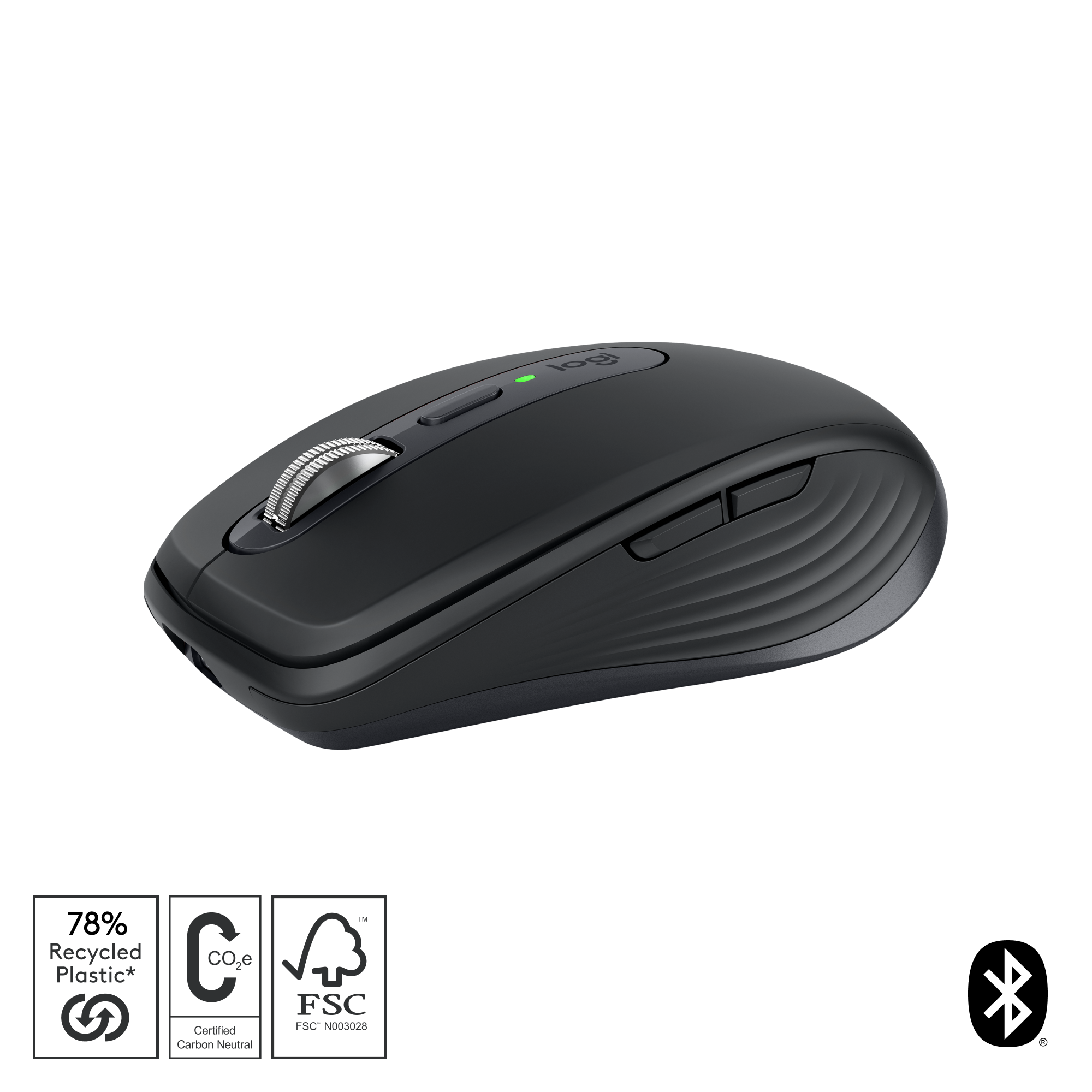 Logitech MX Anywhere 3s - Wireless Mouse - Graphite - Bluetooth