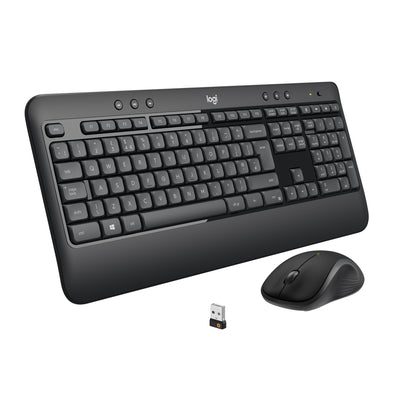 LOGITECH MK540 ADVANCED WIRELESS MOUSE & KEYBOARD COMBO - BLACK. ER...