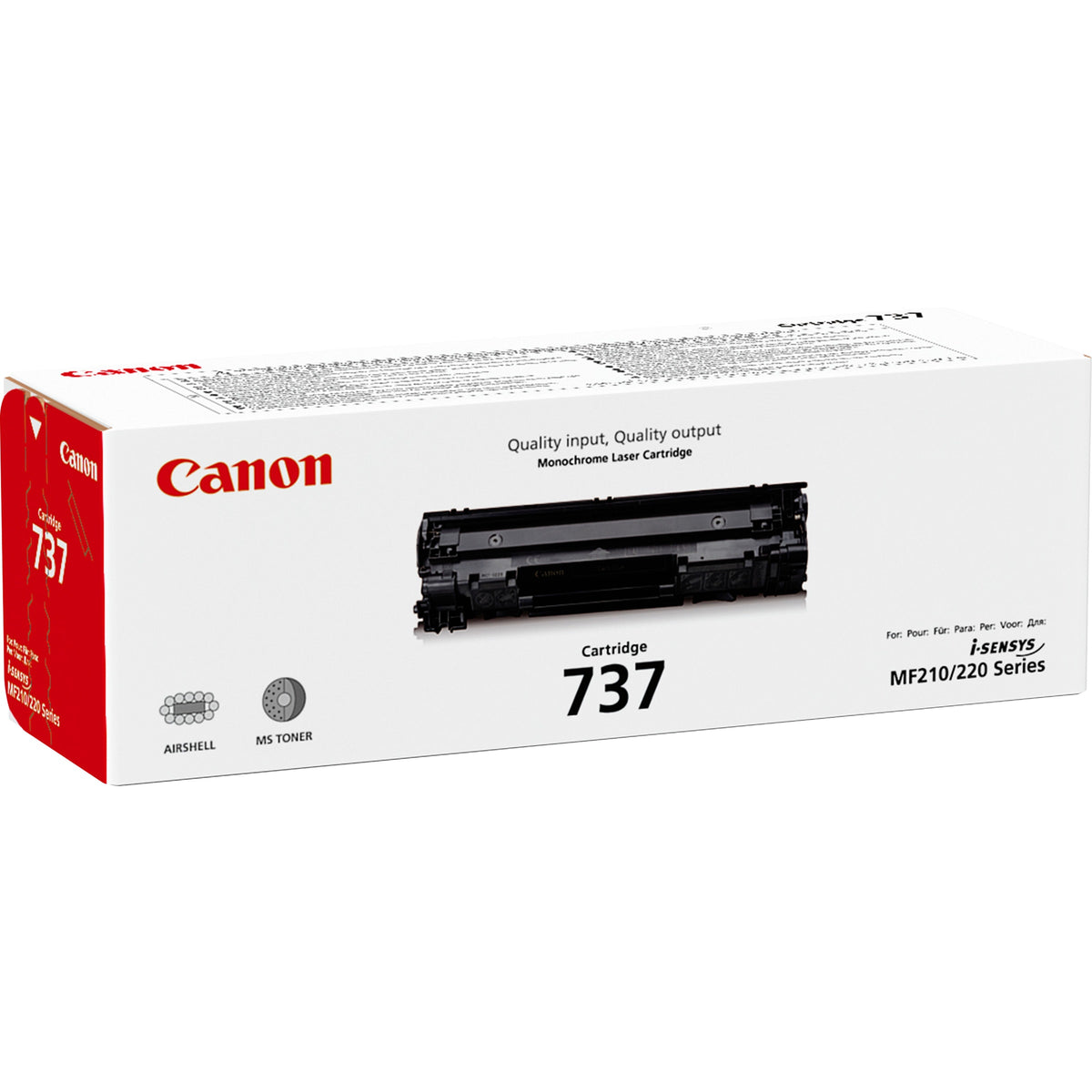 Canon-Toner-Crg 737 BK-MF211 / MF212W / MF216N / MF217W / MF226DN / MF229DW / MF231 / MF232W / MF237W / MF247DW / MF249DW Yield 2 400