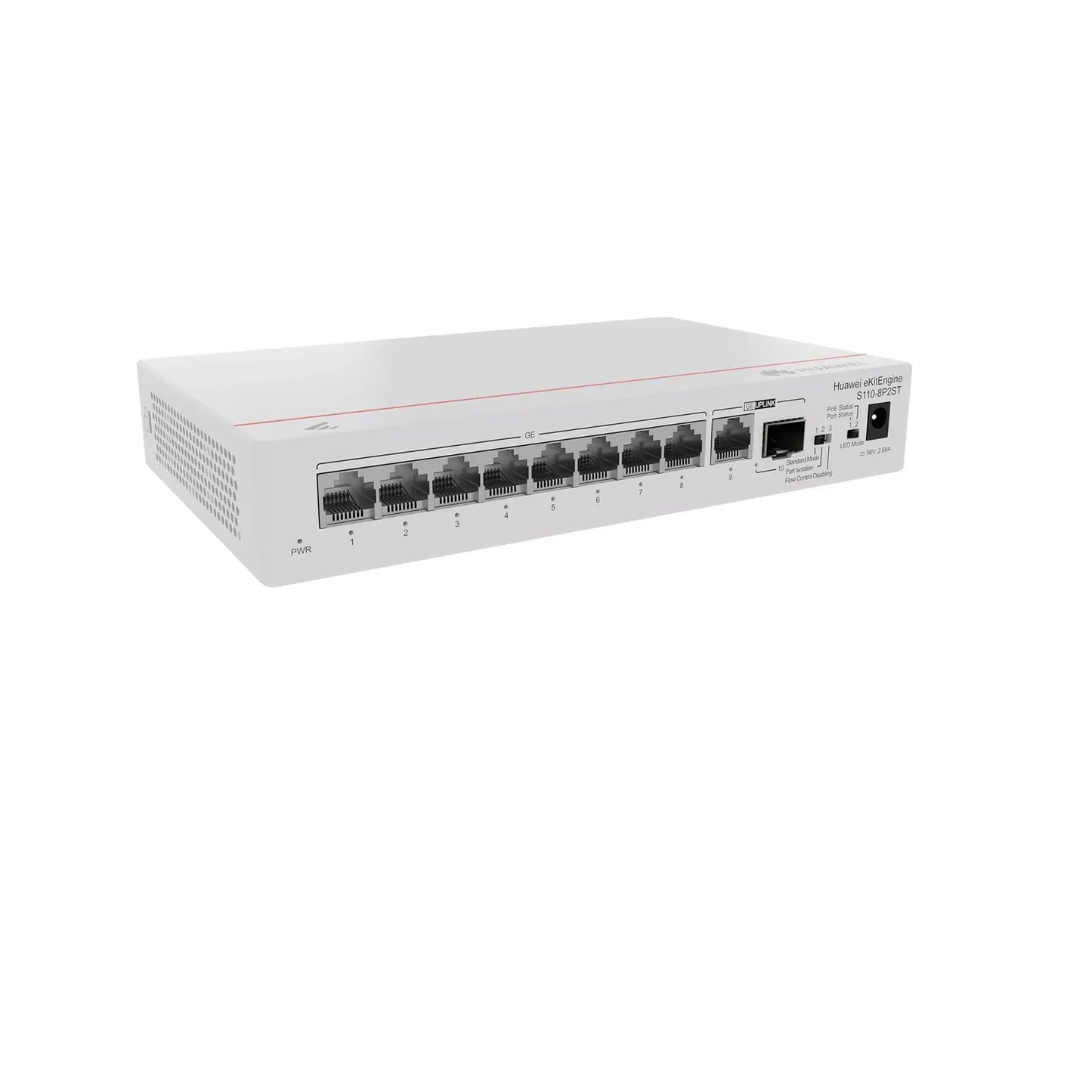 S110-8P2ST 8*10/100/1000BASE-T ports PoE+ 1*GE SFP port 1*10/100/1000BASE-T port