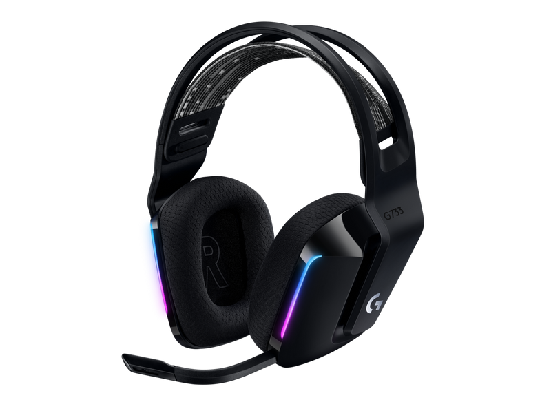 LOGITECH G733 WIRELESS LIGHTSPEED RGB GAMING HEADSET - BLACK