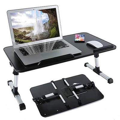 Portable Foldable Laptop Desk With USB Cooling Fan  - Angle Adjustments