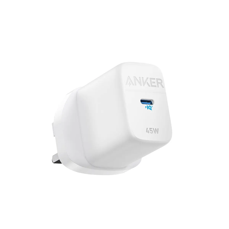 ANKER 313 1 PORT 45W PD WALL CHARGER WHITE WARRANTY 18 MONTH CHARGI...