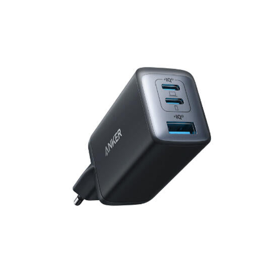 ANKER 735 USB AND 2 TYPE C 65W PD WALL CHARGER BLACK WARRANTY 18 MO...