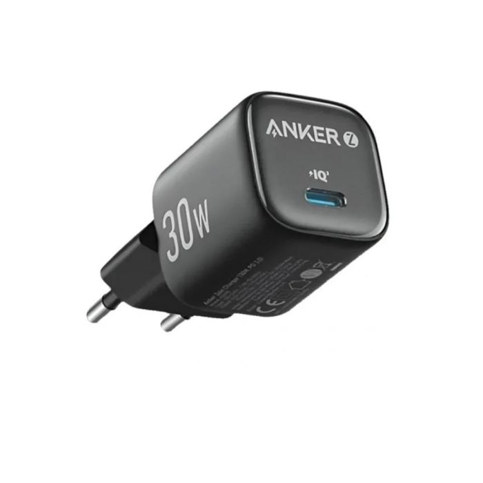 ANKER ZOLO 1 PORT 30W PD WALL CHARGER BLACK COMPACT GAN II FAST CHA...