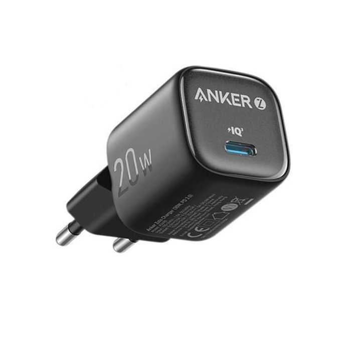 ANKER ZOLO 1 PORT 20W PD WALL CHARGER BLACK COMPACT GAN II FAST CHA...