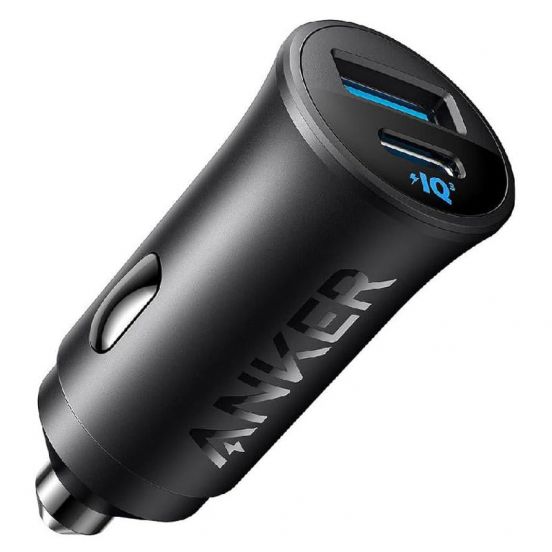 ANKER 2 PORT 30W PD CAR CHARGER BLACK UP TO 2 DEVICES WARRANTY 18 M...