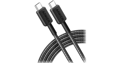 ANKER 322 TYPE C TO TYPE C BRAIDED CABLE 1.8M BLACK WARRANTY 2 YEAR