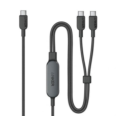 ANKER 2IN1 TYPEC TYPEC CABLE 140W 1.2M BLACK WARRANTY 2 YEAR
