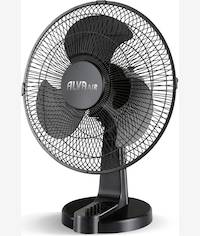Alva 40cm Plastic Desk Fan Black 45w