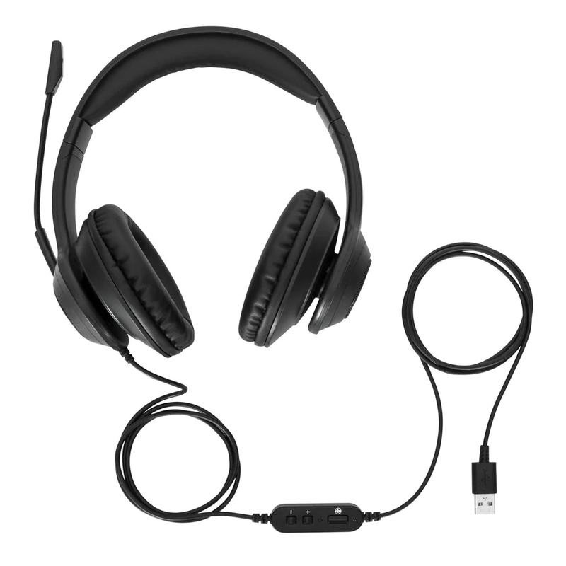 TARGUS WIRED STEREO HEADSET DUAL HIGH SENSITIVITY SPEAKERS, OMNI-DI...
