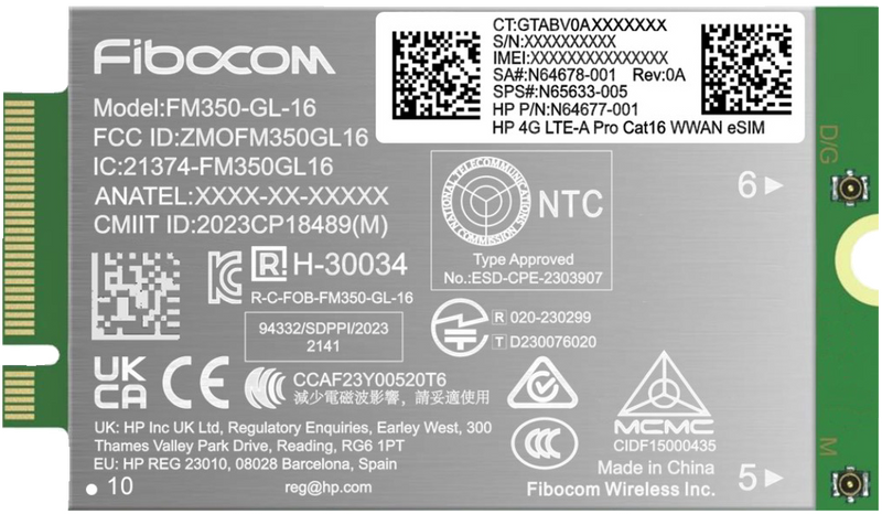 HP 4G LTE-ADVANCED PRO WWAN