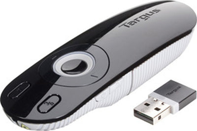 TARGUS WIRELESS PRESENTER WITH LASER POINTER, LEAR & INTUITIVE LAYO...