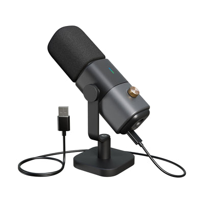 NearStream Podcast & Streaming Dynamic Microphone with Desk Stand