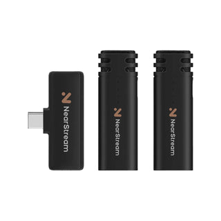NearStream AWM10T-P AI Noise-Canceling Mini Wireless Microphones