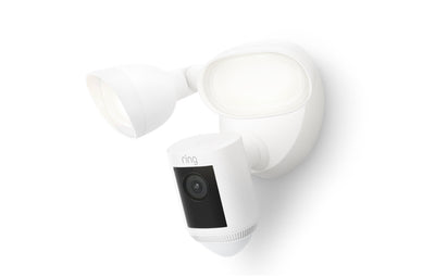 RING  FLOODLIGHT CAM WIRED PRO WHITE