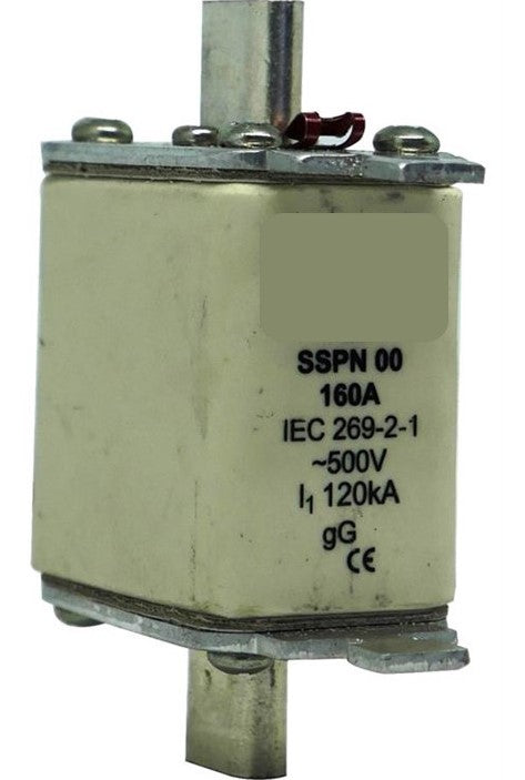 Solarix 500V 160A NH00 Ceramic Din Fuse