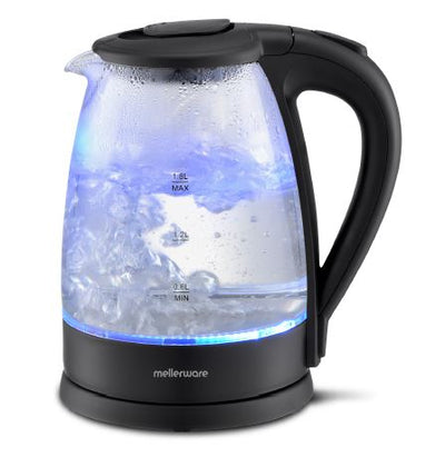 Mellerware Kettle 360 Degree Cordless Kettle Glass Black