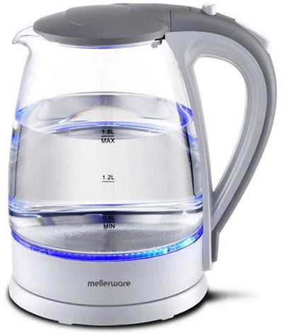 Mellerware 360 Degree Cordless Kettle Glass White