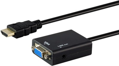 UniQue HDMI Male To Female VGA With Audio Adaptor