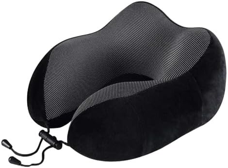 Casey U Shaped Large Travel Neck Pillow Black