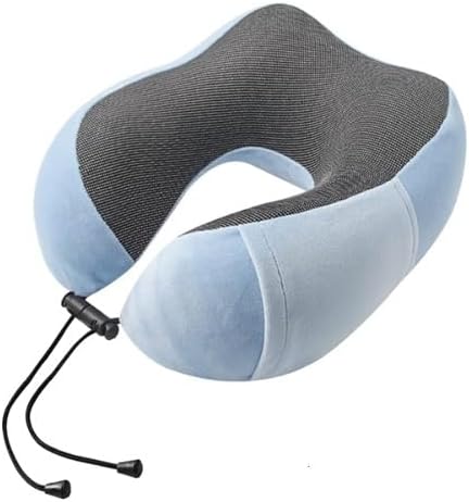 Casey U Shaped Large Travel Neck Pillow Light Blue