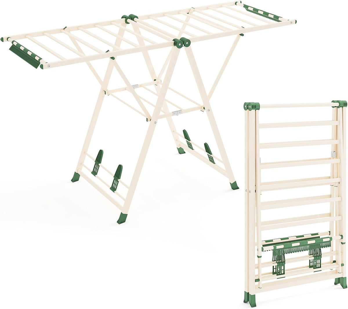 Totally Large Clothes Dryer With Shoe Hanger Cream