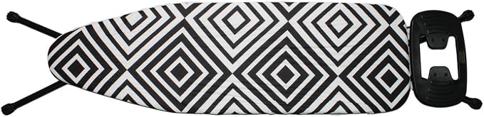 Totally Jumbo Ironing Board With Safety Iron Rest Black And White