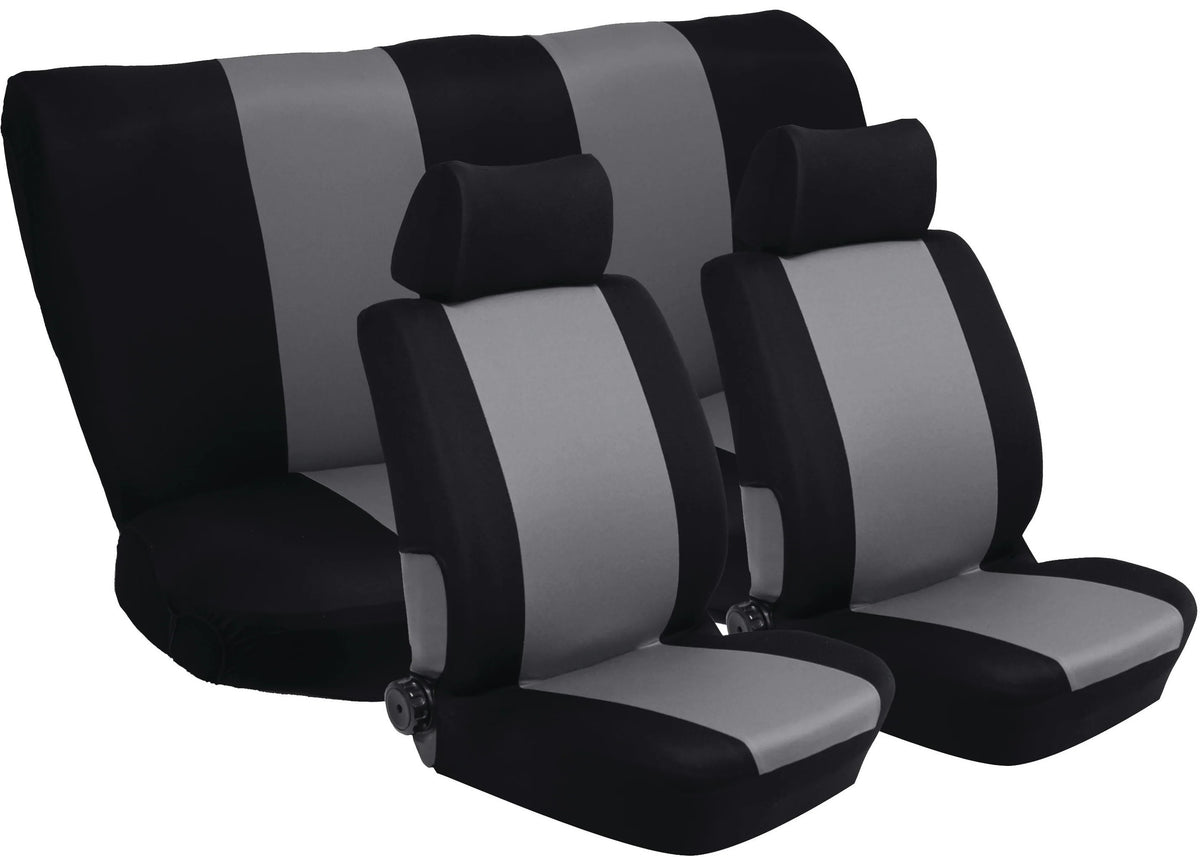 Stingray Nexus 6 Piece Car Seat Cover Set Black And Grey
