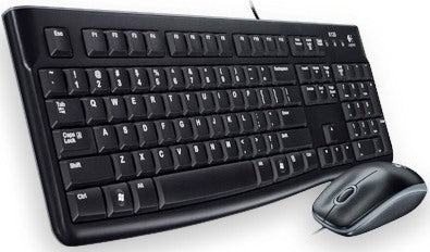LOGITECH MK120 WIRED DESKTOP COMBO - BLACK. KEYBOARD AND MOUSE COMB...