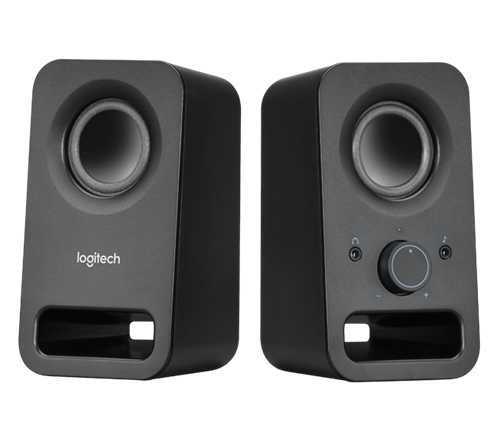 LOGITECH COMPACT STEREO SPEAKERS WITH 6W PEAK POWER. DUAL INPUT (3....