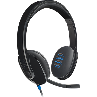 LOGITECH H540 USB COMPUTER HEADSET WITH HD SOUND AND ON-EAR CONTROL...
