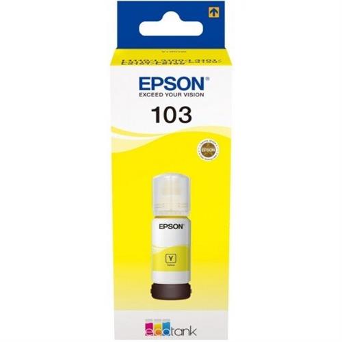 Epson 103 Ecotank Yellow ink bottle. 7500 pages @ 5% coverage. .