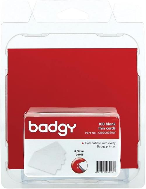 Evolis Badgy 100 Pack 20ml PVC Cards