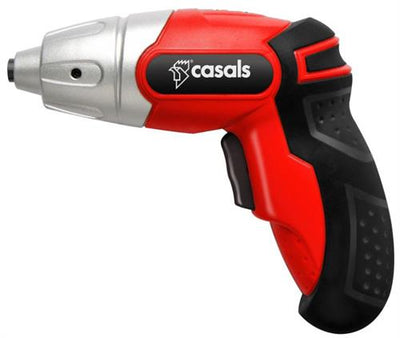 Casals Screwdriver Cordless 10 Piece Set Plastic Red